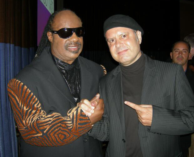 Metin with Stevie Wonder